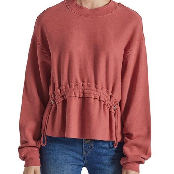 Current/Elliott THE BLOOM SWEATSHIRT CINNAMON Size XS NWT - Picture 6 of 6